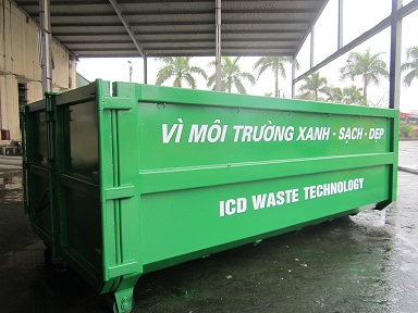 Thùng chứa rác phế thải container 14 khối