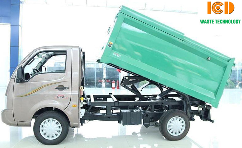 Xe ép chở rác Tata loại nhỏ 870kg động cơ Ấn Độ