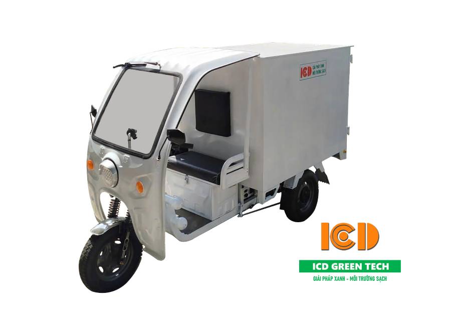 Xe điện chở hàng tải trọng 1000kg thùng kín