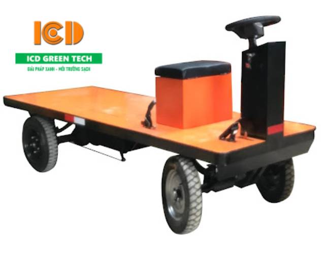 Xe điện chở hàng nhà xưởng sàn phẳng 500kg
