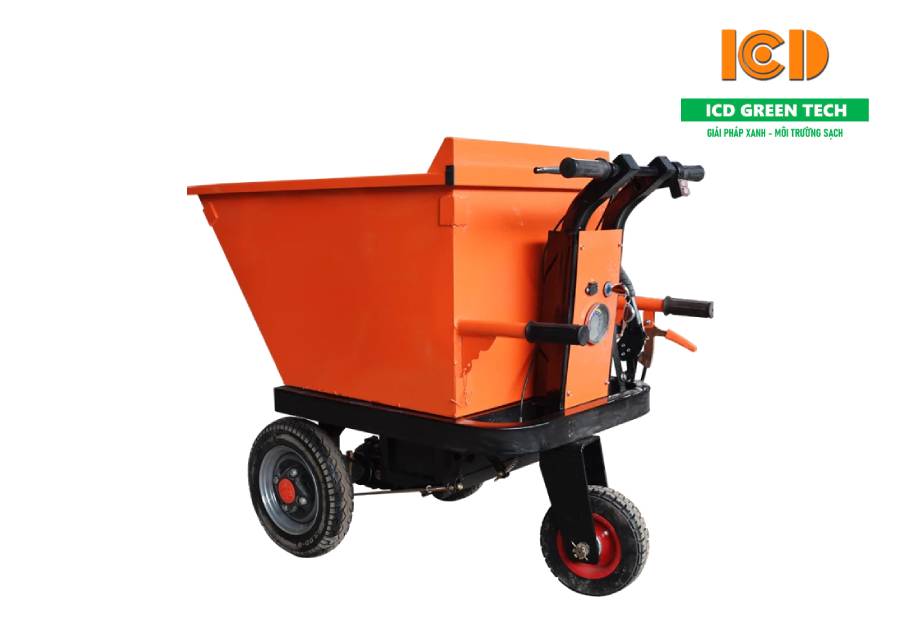 Xe rùa điện chở vật liệu công trình xây dựng